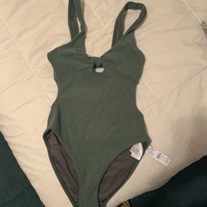 NWT Top Shop Olive Green Bathing Suit Size 6